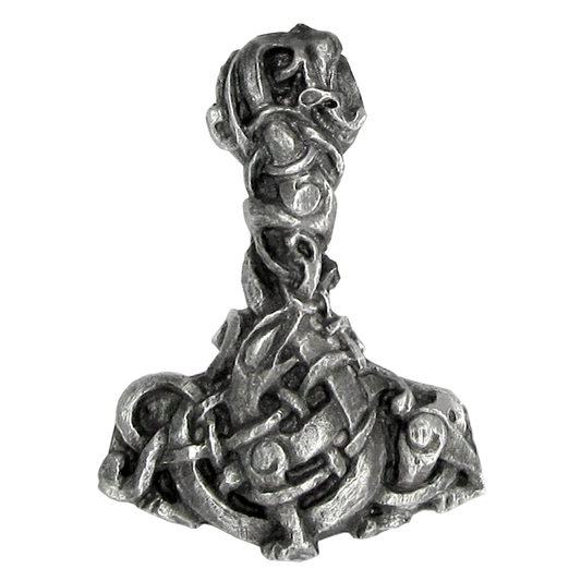 Pewter Urnes Style Thor’s Hammer Pendant