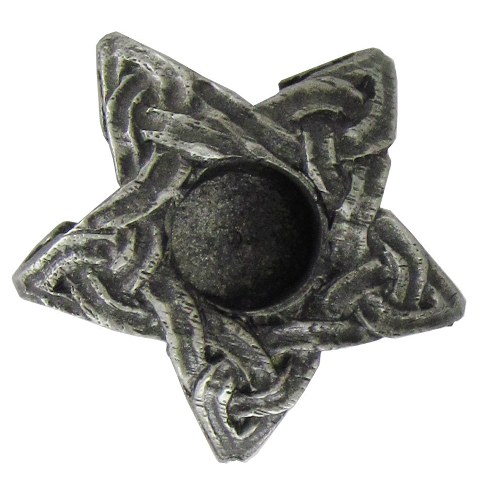 Mini Pewter Pentacle Candle Holder