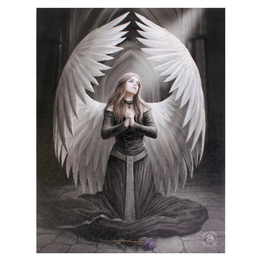 Prayer of the Fallen Canvas Plaque by Anne Stokes