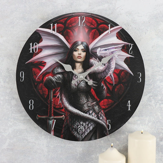 Valour Wall Clock by Anne Stokes