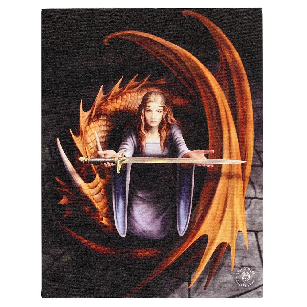 The Truth Canvas Plaque by Anne Stokes