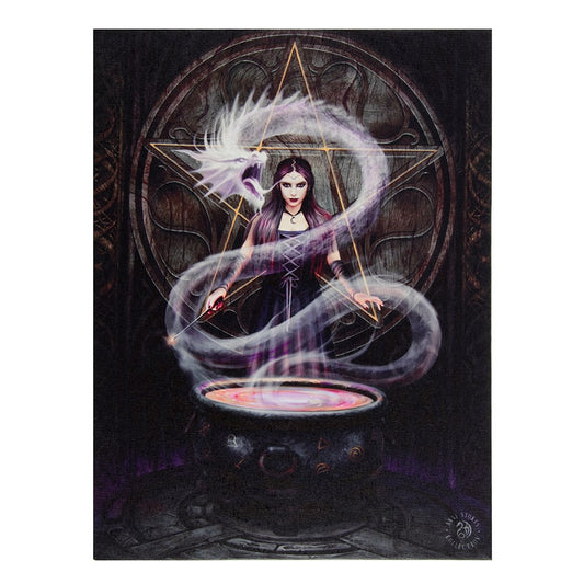 The Summoning Canvas Plaque by Anne Stokes