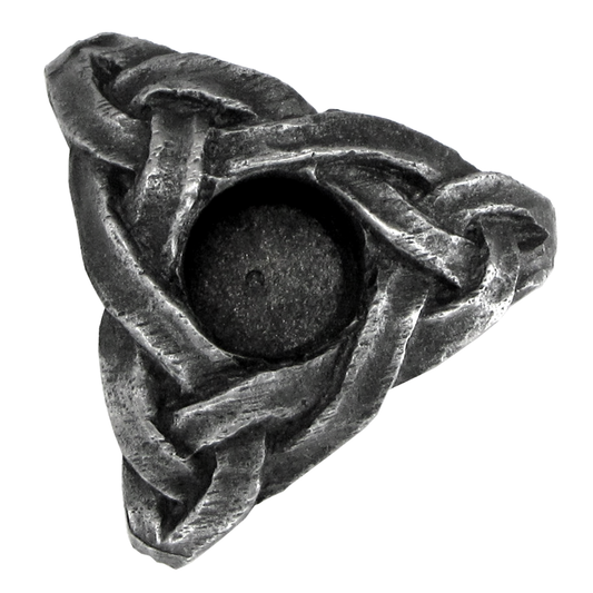 Mini Pewter Triskelion Candle Holder