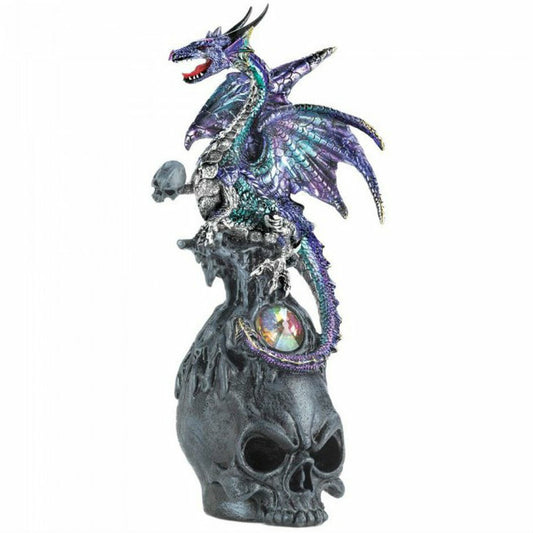 Mystical Dragon and Skull Figurine